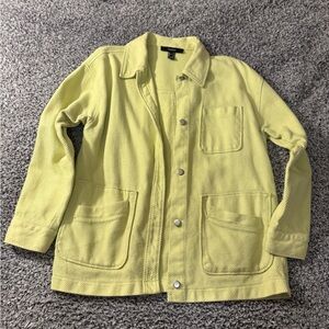 Forever 21 Neon Yellow Textured Jacket